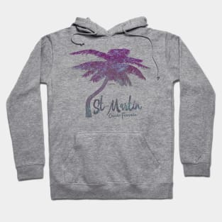 St. Martin, French Caribbean, Palm Tree Hoodie